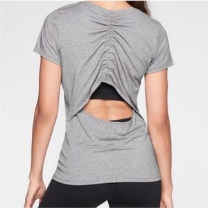 Athleta Encore Tee Gray size Small